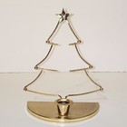 Gold Metal Christmas Tree Taper Candle Holder Christmas Decoration
