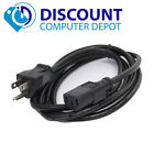 Power Cord Cable 3 Prong Universal Standard 5ft Pc Computer Hdtv Monitor
