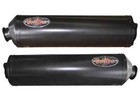 Voodoo Dual Bolt-on Exhaust 1999-2007 Suzuki Gsx 1300r Hayabusa Black Vpebusaj9b