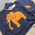 Mini Rodini -blue 4 Elephants Terry Sweatshirt And Pant Kids Size 6y-7y
