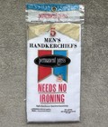 Nos Unused Unopened Dead Stock 5 Pack Men   s White Permanent Press Handkerchiefs