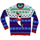Blizzard Bay Ugly Christmas Sweater Men s M Santa Shark Holiday Party Festive