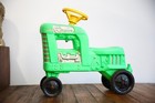 Vintage John Deere Empire Blow Mold Toy Tractor Ride On Farm Toy