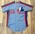 1982 Bryn Smith Montreal Expos Rookie Game Used Worn Jersey Powder Blue Road