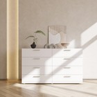 8 Drawer Double Dresser Chests Drawers Chest Organizer For Bedroom White Black