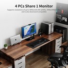 Tesmart Usb 3 0 Hdmi Kvm Switch 1 Monitor 4 Computers 4k 60hz  L r Audio  Mic   