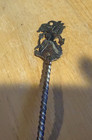 Vintage Indonesian Yogya 800 Silver Wayang Character   Leaf Spoon