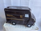New Ups Ceramic Large Piggy Bank Truck Van United Parcel Service Brown In Box