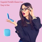 2 Pack Contact Lens Case Kit With Mirror     Compact Travel Soak Storage Box Blue