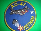 Usaf Air Force Ac-47 Vietnam Patch From Vietnam War Era