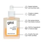 Gitti Nourishing Nail Oil I Natural Nail Care  Non-toxic  Plant-based  98 