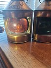 Vintage Copper Finish Port    Starboard Lantern Nautical Oil Lamps Hong Kong 