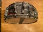 Vintage Ludwig 400 14x5 Snare Drum Blue Olive Badge 1970s Usa