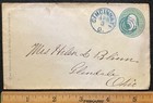 1870-1871c  cincinnati  Ohio  Postal Cover scott  U82 Stamp fancy Target Cancel 
