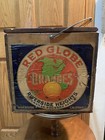 Vintage Red Globe Oranges Riverside California Lidded Produce Box 