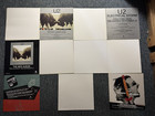 12 Unused Vintage U2 Record Store Promo 12 x12  Cards sheets flats   A Free Bag