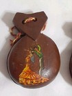 Vintage Wood Spanish Castanets Bull Fighter dancers 2 x3 