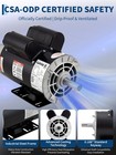 3 7 Hp Spl Air Compressor Electric Motor 230v 3450rpm 56 Frame Cw ccw Rotation