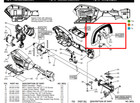 Milwaukee 14-34-0124 Carrier Handle Kit Assembly For 2825 Power Unit Trimmer Etc