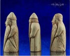 Rare Berserker Trio  Isle Of Lewis Chessmen  Chess Piece