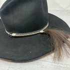 Stetson Desert Son Cowboy Hat Black Felt Western Style Horsehair Band 7