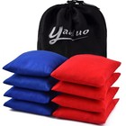Cornhole Bags Set Of 8 - Durable Bean Bags For Toss Game With Carry Tote