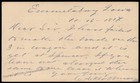 Usa 1877 Emmettsburg Iowa Blue Cancel Postal Stationery Card Cover 96284