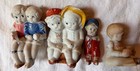 Vtg Lot 4 Japanese Bisque Penny Doll Mini Boys Girls Figurines Frozen Charlotte