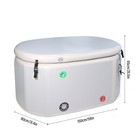 Inflatable Insulated Ice Bath Tub Foldable Cold Plunge Tub For Athletes Therapy