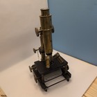 Antique Nachet Paris Large-field Compound Microscope C1900 Mechanical Brass