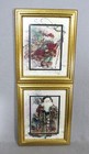 Peggy Abrams    windswept Traveler       santa s Bounty  Matted Framed 10x12 Signed