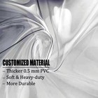 Large Heavyduty Clear Backpack  5mm Transparent Pvc School Stadium Book See Thru