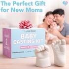 Baby Footprint   Hand Casting Kit     Premium Newborn Infant Keepsake - New Mom Gi