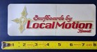 Surfboards By Local Motion Hawaii Sticker Red gold Screen Printed Decal Vintage
