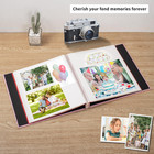 Pink Photo Album Self Adhesive Scrapbook Album For 4  6 Photos pictures Diy Linen