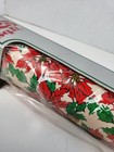 Vintage Poinsettia Christmas Wrapping Paper Nos Tutle Press 125 Sq ft  75ft Long