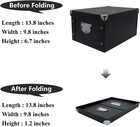 Collapsible Storage Box  Decorative Memory Box With Lid   Metal Reinforced Corne