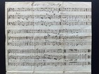 Antique Handwritten U s a  Patriotic Music Sheet Hymn - Early 1800s