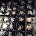 50 Proof 90  Silver Roosevelt Dimes From Us Mint Proof Sets  1992-2008  1  roll 