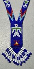 Vintage Hand Beaded Native American Tribal Thunderbird Necklace 25    Handmade