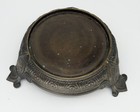 Antique Victorian Cast Bronze Metal Plant Urn Jardiniere Vase Footed Stand Base