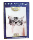 Giftco Kitty Photo Frame Brushed Gold Tone Metal Glass 3 5x5in New Open Box