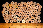  75  Choice Sahara Neolithic  donut  Quartz  Beads  9 - 12mm  African Artifacts