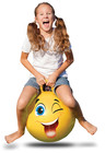 New Bounce Bouncy Ball For Kids - 20  Bouncing Ball With Handle - Yellow Hopper
