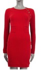 4k Chanel Vintage 2010 Red Jewel Knit Midi Dress 42 44 46 10 12 14 Logo M L Xl