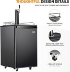 Full Size 5 4 Cu ft  Beer Kegerator With Co2 Tank Included  Draft Beer Dispenser
