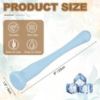 Cocktail Muddler  9 Inch Pp Drink Muddler  Blue  thin 