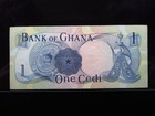 Ghana 1 Cedi 1967 P10 World Currency Banknote Money I4c0582