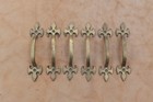 Cast Brass Door Gate Drawer Cabinet Handle Vintage Pull Handles Hardware 6 Pcs