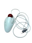 Logitech T-bb14 Trackman Marble Mouse Usb Optical Trackball Mouse White Works